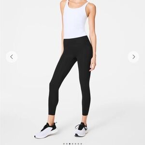 SPANX Black High-Waisted 7/8 Leggings Size Medium